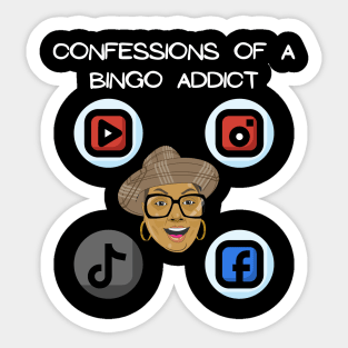 Bingo Addict Social Media Sticker